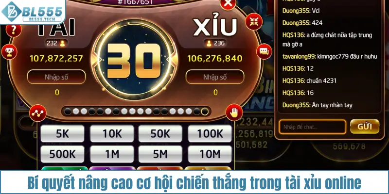 Bí quyết nâng cao cơ hội chiến thắng trong tài xỉu online