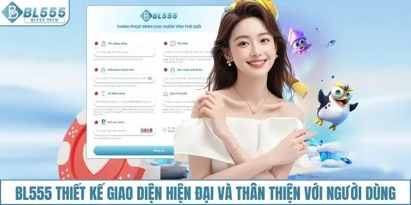BL555 thiết kế giao diện hiện đại và thân thiện với người dùng