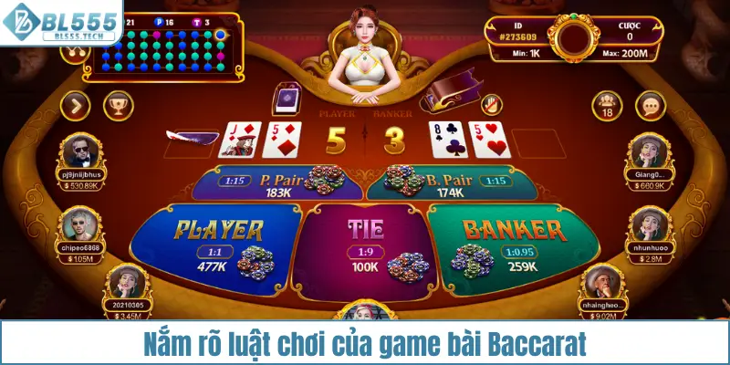 Luật chơi cần nắm rõ trong game bài Baccarat