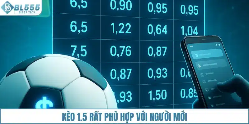 Kèo 1.5 rất phù hợp với người mới